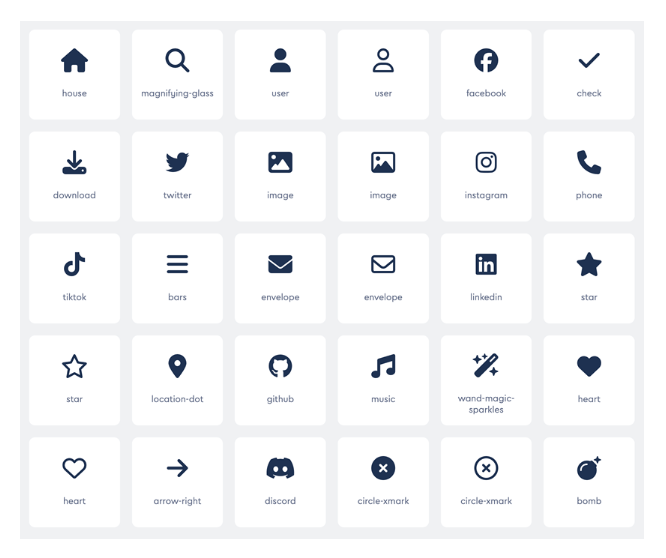 Icon Library Example